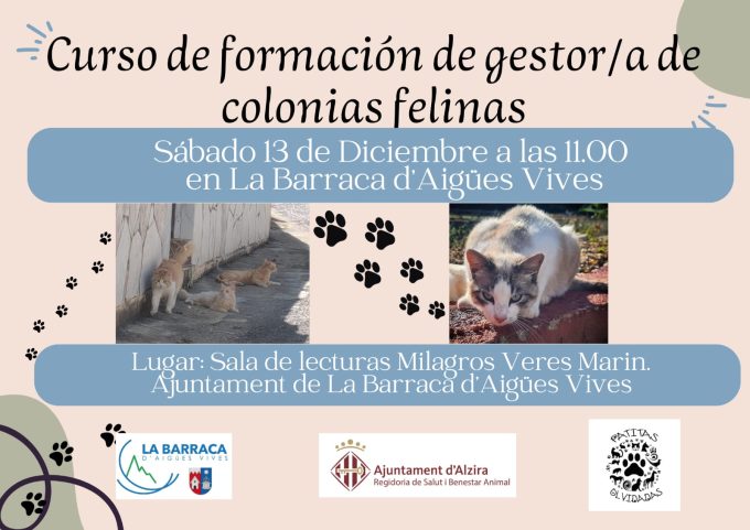Curs de formació de gestor/a de colònies felines