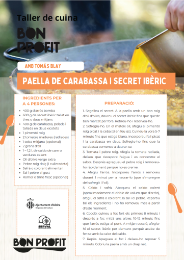 PAELLA DE CARABASSA I SECRET IBÈRIC
