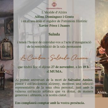 Inauguració de la remodelació de l'obra "La Cambra" de Salvador Ausina