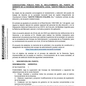 reclutament del lloc de Gerent