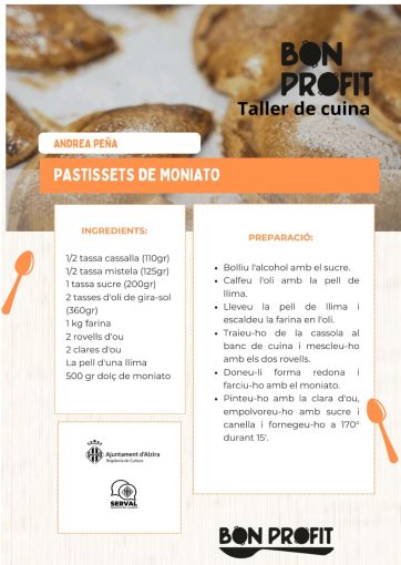 Pastissets de moniato
