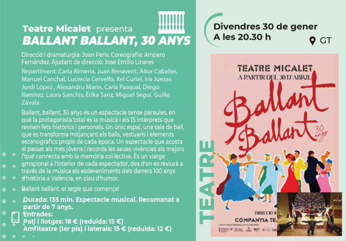 Teatre Micalet presenta BALLANT BALLANT