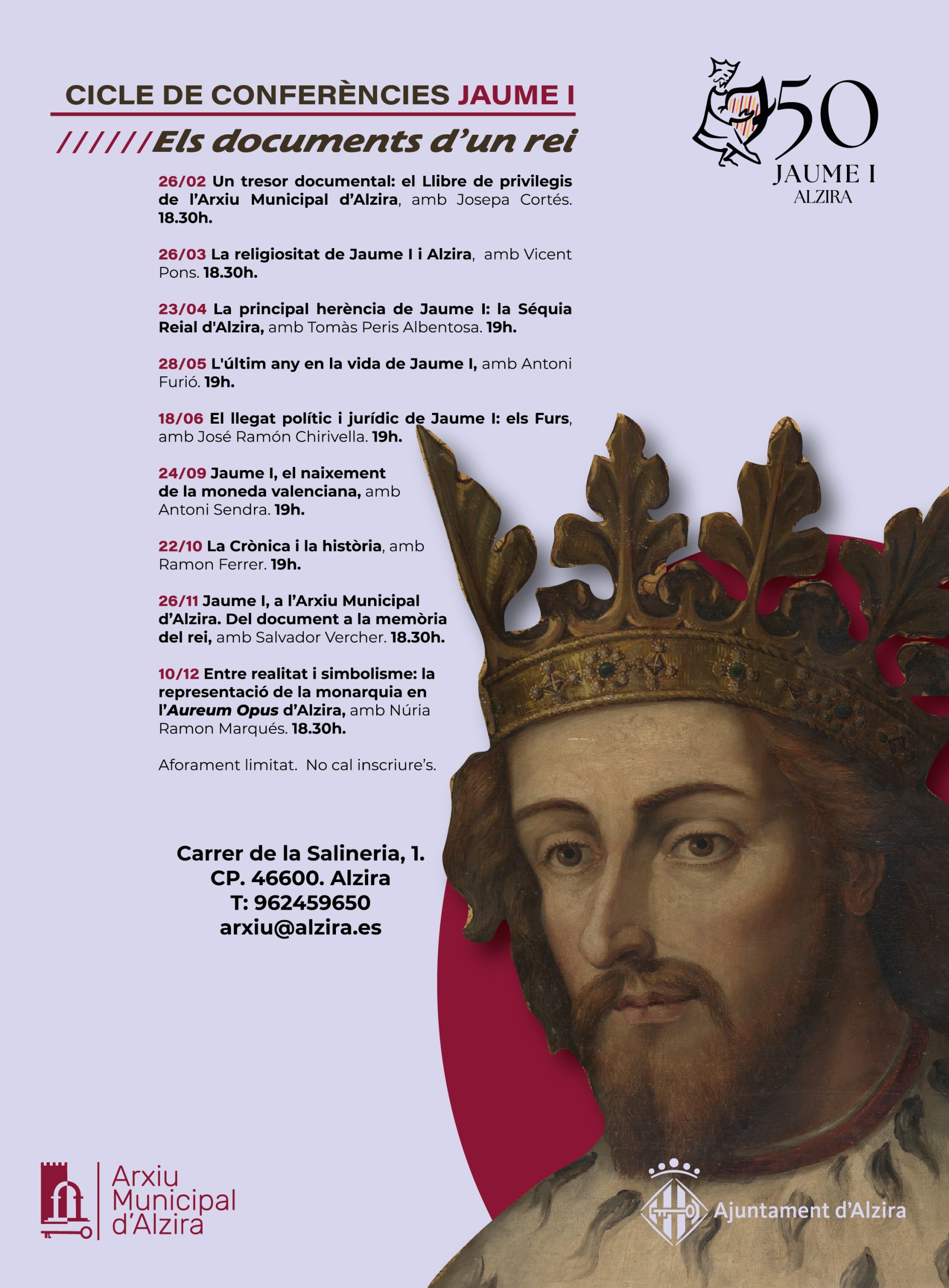 CICLE DE CONFERÈNCIES: ELS DOCUMENTS D’UN REI