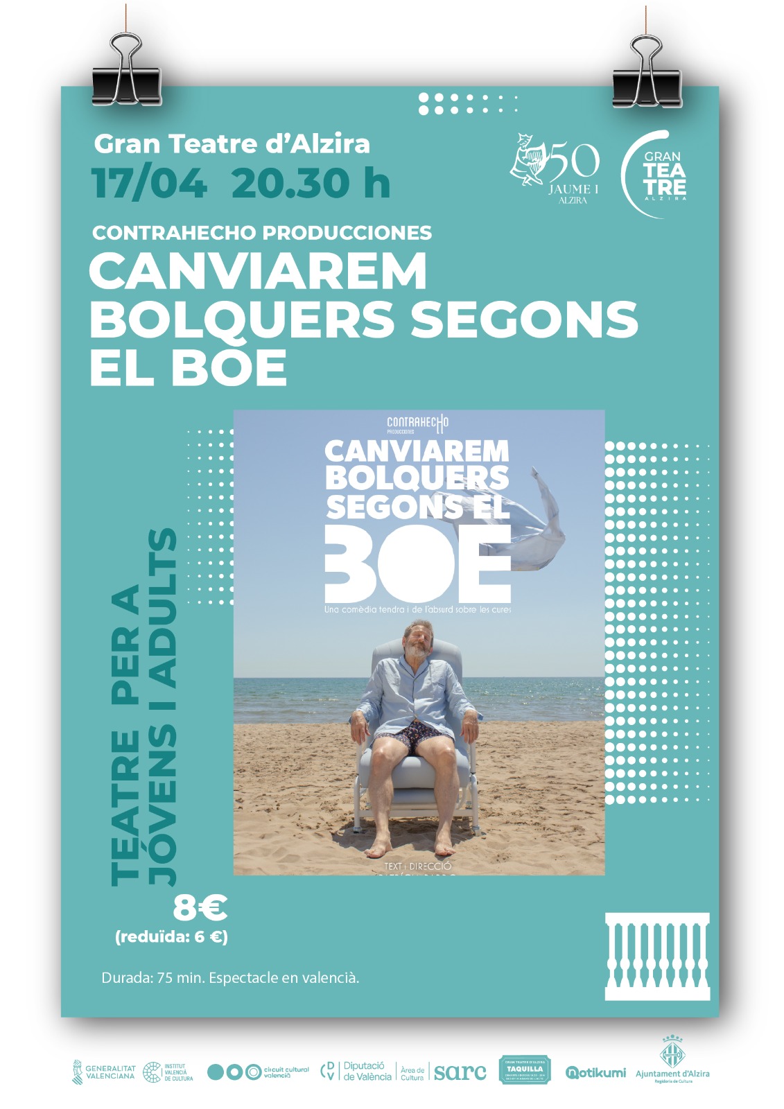 Contrahecho Producciones presenta CANVIAREM BOLQUERS SEGONS EL BOE
